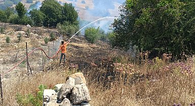 Antalya'da ormanlık alanı tehdit eden yangına müdahale ediliyor