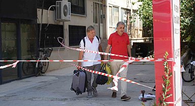 Antalya'da zemin kat kolonu patlayan 7 katlı bina tahliye edildi