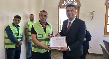 Arama kurtarma eğitimi alan personellere sertifikaları verildi