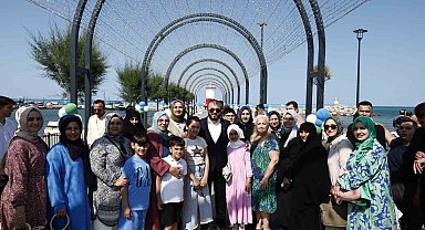 Arnavutköy Karaburun'da meydan açıldı, Millet Bahçesi'nin 3. Etabın temeli atıldı