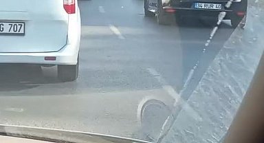 Arnavutköy'de düğün konvoyu trafiği kilitledi