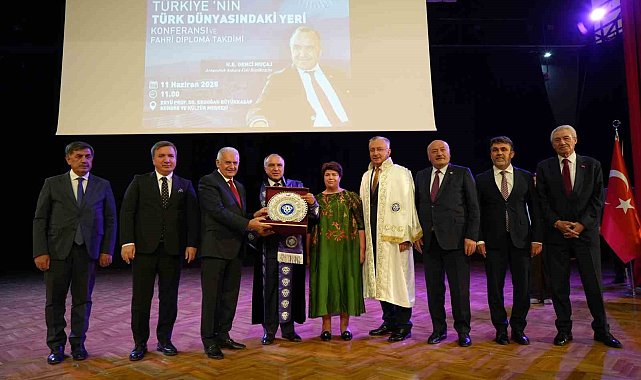 Arnavutluk Eski Büyükelçisi Genji Mucaj'a Fahri Doktora Ünvanı