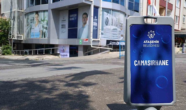 Ataşehir'de ücretsiz çamaşırhane açıldı