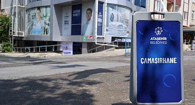 Ataşehir'de ücretsiz çamaşırhane açıldı