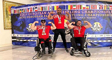 Avrupa Bilek Güreşi Şampiyonasında 14 madalya