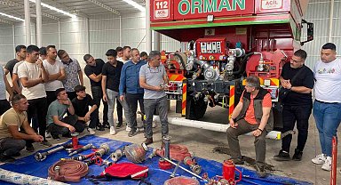 Aydın'da orman yangını ile mücadelede görev alacak personele eğitim verildi