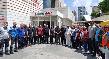 Aydın'daki Kadın Doğum ve Çocuk Hastalıkları Hastanesi'nde tatbikat gerçekleştirildi