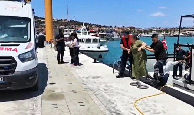 Ayvalık açıklarında 1 şahsın tıbbi tahliyesi gerçekleştirildi
