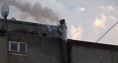 Bafra'da fırın bacasında yangın paniği