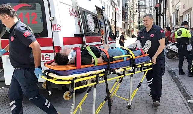 Bafra'da motosiklet kazası: 2 yaralı