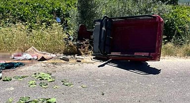 Bağdan dönen kadınlar kaza yaptı: 1 ölü, 1 yaralı