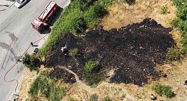 Bahçe yangını korkuttu