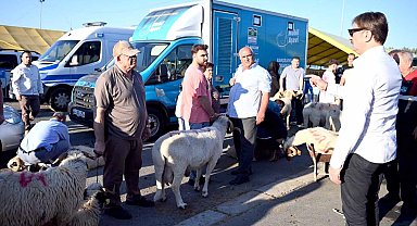 Bahçelievler'de kurban pazarı yoğunluğu