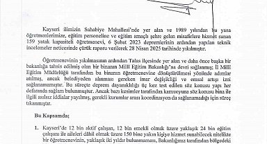 Baki Ersoy'dan 'Kayseri Öğretmenevi' için soru önergesi