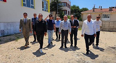 Balıkesir'de okul inşaatları yerinde incelendi