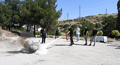 Balıkesir'de personele yangın eğitimi