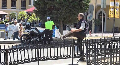 Bariyerleri aşıp trafiğe atlayan yayalara ceza yağdı