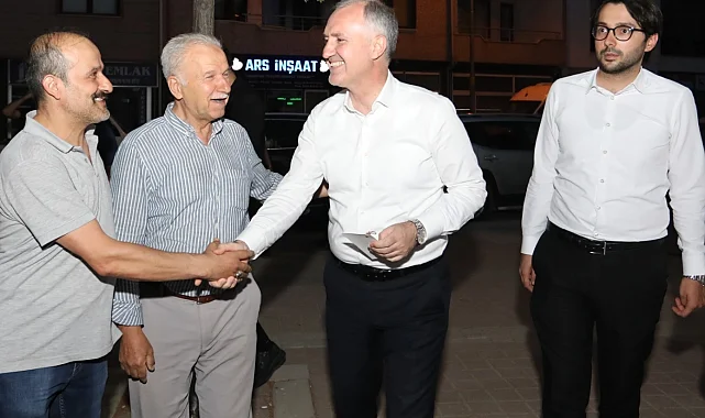Başkan Alper Taban Sinanbey'de vatandaşlarla buluştu