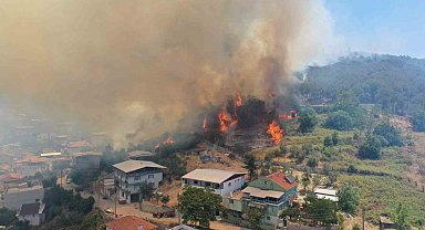 Başkan Aydın İsmetiye'deki yangın bölgesinde