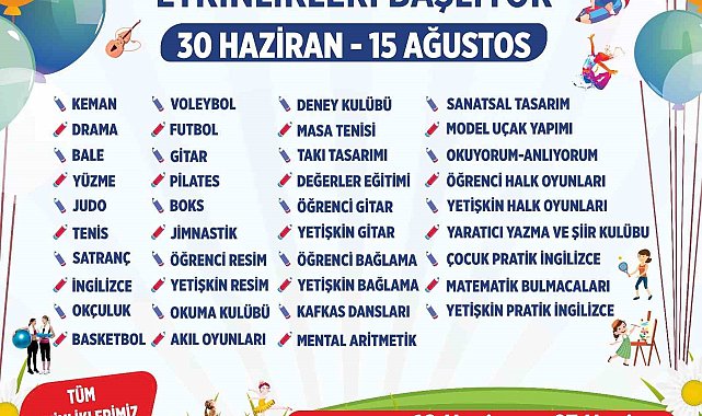 Başkan Çerçioğlu ile Aydınlı çocuklar yaz tatilinde eğlenirken öğrenecek