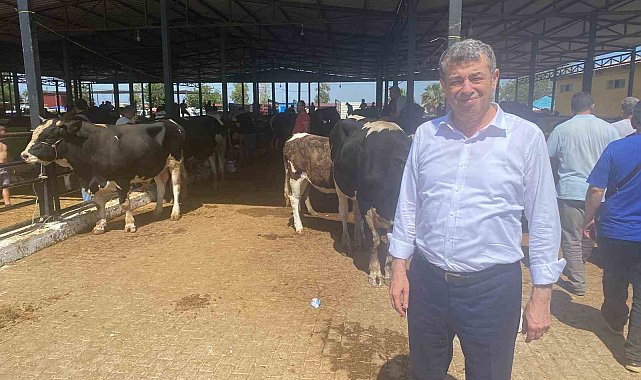 Başkan Künkcü hayvan pazarına indi