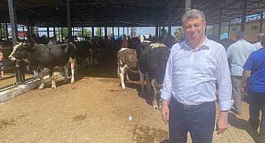 Başkan Künkcü hayvan pazarına indi