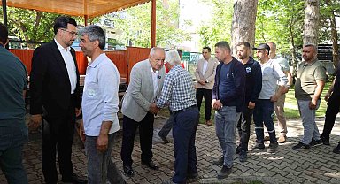 Başkan Öztürk belediye personelleri ile bayramlaştı