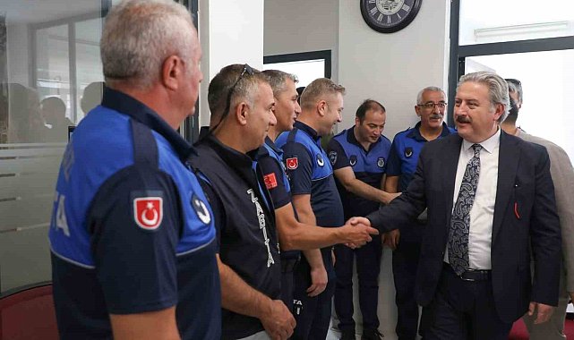 Başkan Palancıoğlu; personel ile bayramlaştı