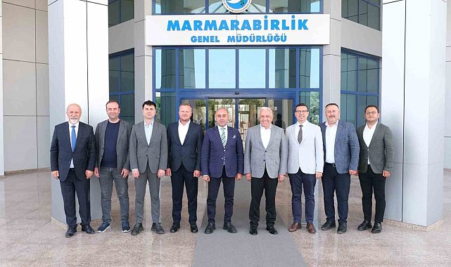 Başkan Şadi Özdemir'den Marmarabirlik'e hayırlı olsun ziyareti