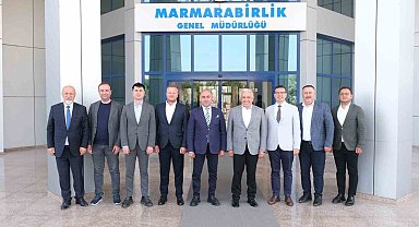 Başkan Şadi Özdemir'den Marmarabirlik'e hayırlı olsun ziyareti