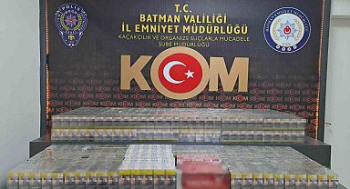 Batman'da akaryakıt tankerinde 4 bin 600 paket kaçak sigara ele geçirildi