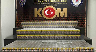 Batman'da kamyonet içinde 5 bin 240 paket sigara ele geçirildi