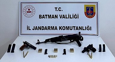 Batman'da uzun namlulu kaçak silah ile yakalanan şahıs tutuklandı