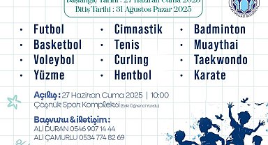 Battalgazi'de yaz spor okulları başlıyor