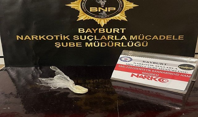 Bayburt'ta 3 şahısa uyuşturucu kullanmaktan işlem yapıldı