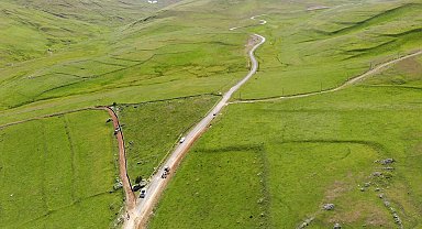 Bayburt'un Günbuldu köyünde isale hattı yenileniyor