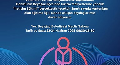 Beyağaç'ta turizm alanında çalışanlara iletişim eğitimi verilecek