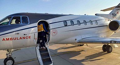 Beyin kanaması geçiren prematüre bebek ambulans uçakla Ankara'ya sevk edildi