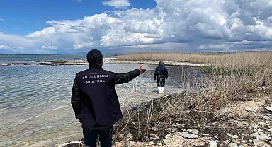 Beyşehir Gölünde denetimler sürüyor