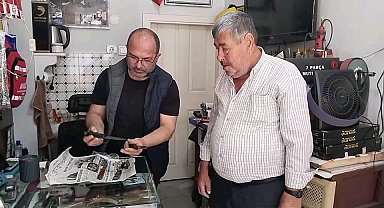 Bıçak bileyicilerin bayram yoğunluğu