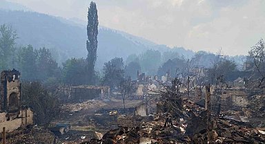 Bilecik'te 3 gündür devam eden yangın yağmurun etkisiyle kısmen kontrol altına alındı