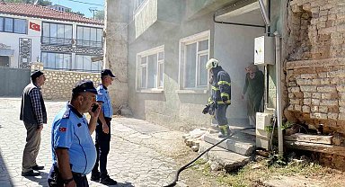 Binanın bodrum katında çıkan yangın söndürüldü