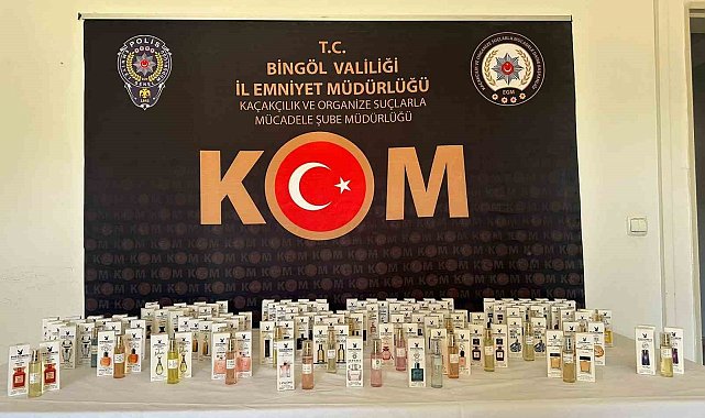 Bingöl'de 136 adet gümrük kaçağı parfüm ele geçirildi