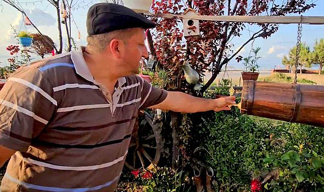 Bir hevesle başladı, çocukluğuna yolculuk için bahçesini adeta müzeye dönüştürdü