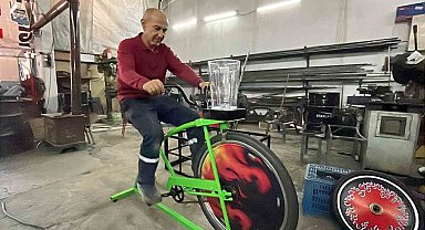 Bisikletleri sanat eserine çeviriyor