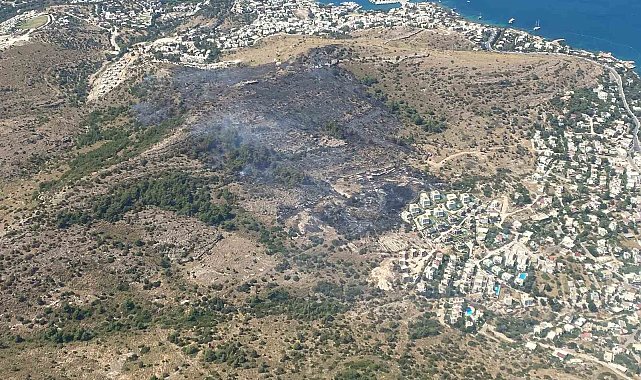 Bodrum Türkbükü yangını kontrol altına alındı