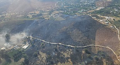 Bodrum'da makilik alanda çıkan yangın 3 saatte söndürüldü