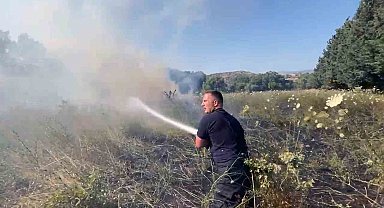 Bodrum'da otluk alandaki yangın kontrol altına alındı