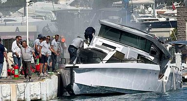 Bodrum'daki marinada patlama: 3 yaralı