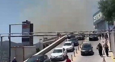 Bodrum'daki yangında alışveriş merkezi tahliye edildi